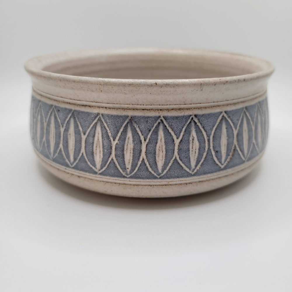Zion Studio Pottery Vintage 1982 Bowl Blue - Picture 2 of 8